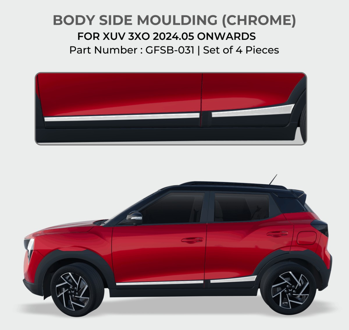 Mahindra 3XO Side Moulding